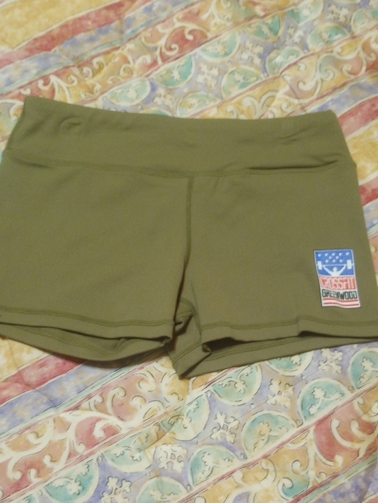 Pants - Athletic Shorty Shorts Olive Green